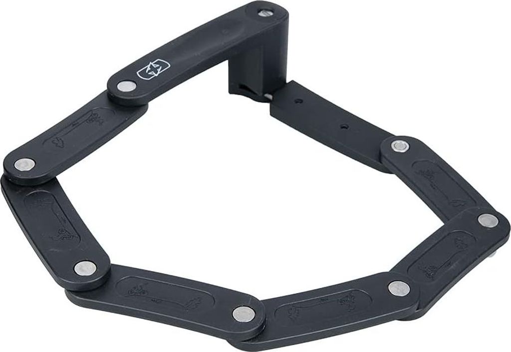 Kompaktes Falt-Schloss zur Fahrrad-Sicherung - 720mm Schwarz