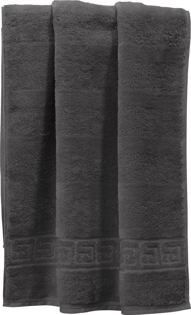 Cawö Handtuch 1001 Noblesse" anthrazit 50x100 cm"