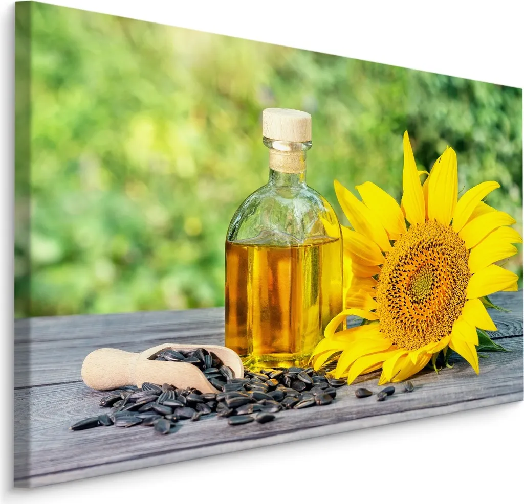 Stampa Artistica Girasoli su Tela 100x70 cm - Carta da Parati XXL