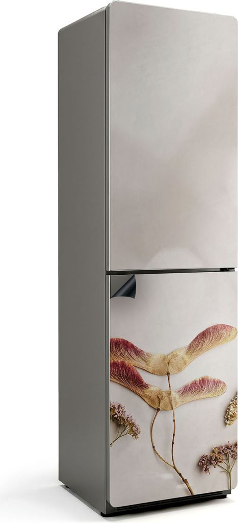 Minimalistisches Pflanzenarrangement – Magnetische Kühlschrank Abdeckung – Dekorfolie magnetisch Küche – Kühlschrank Magnet Deko – selbs...
