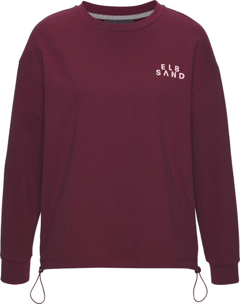 Elbsand Sweatshirt weinrot Größe L