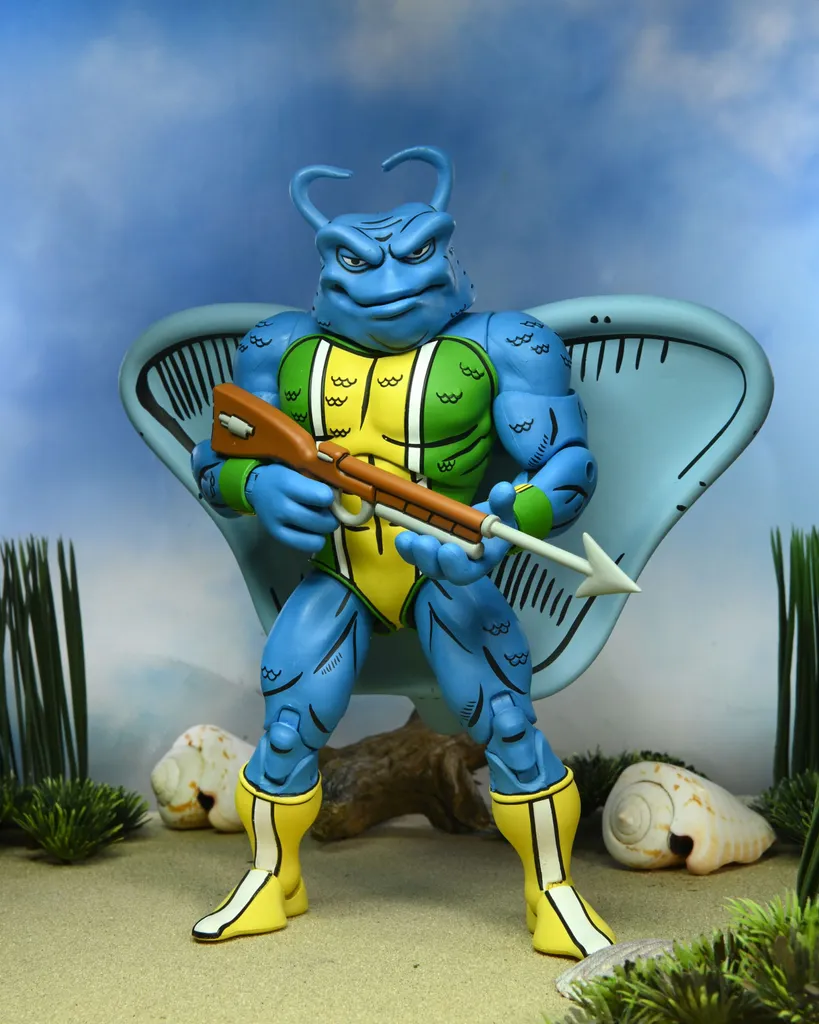 Figurine de collection Man Ray Tortues Ninja 18cm - Jouet Articulé BD