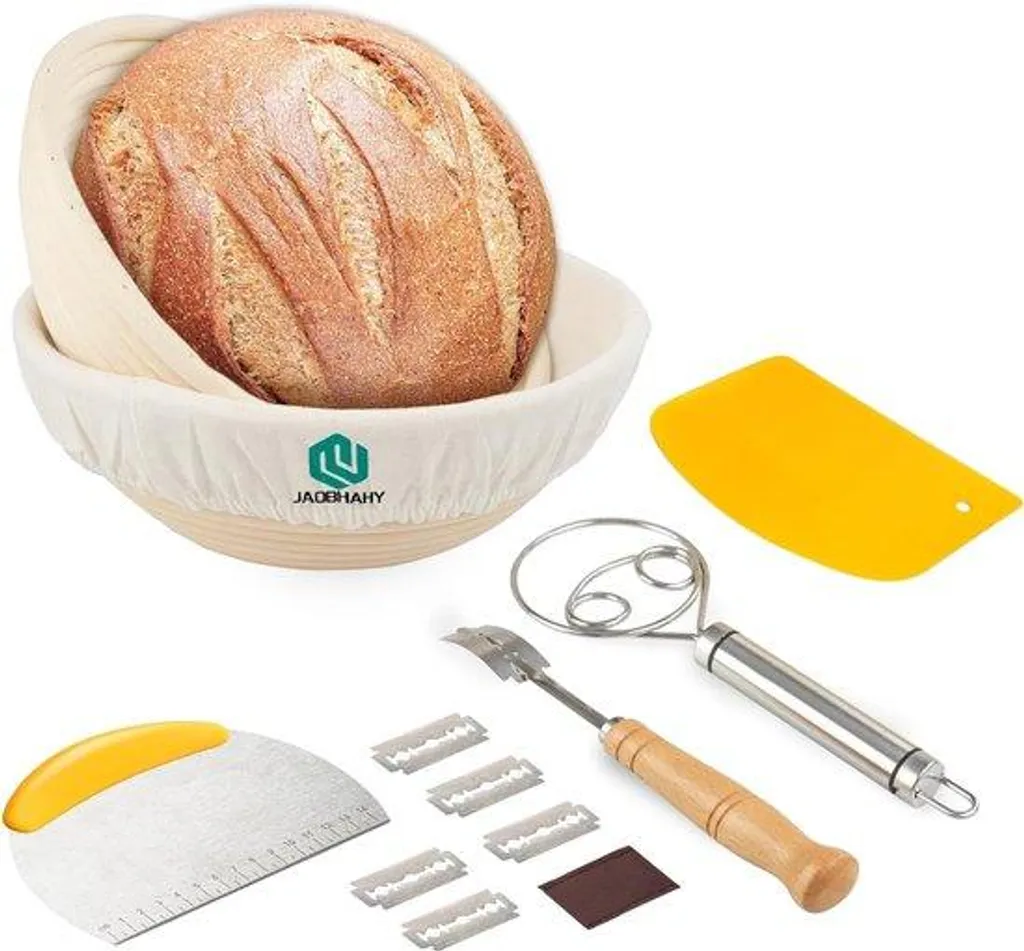 Kit Accessoires Boulangerie : Bol, Moule, Couteau à Pain, Planche à Découper