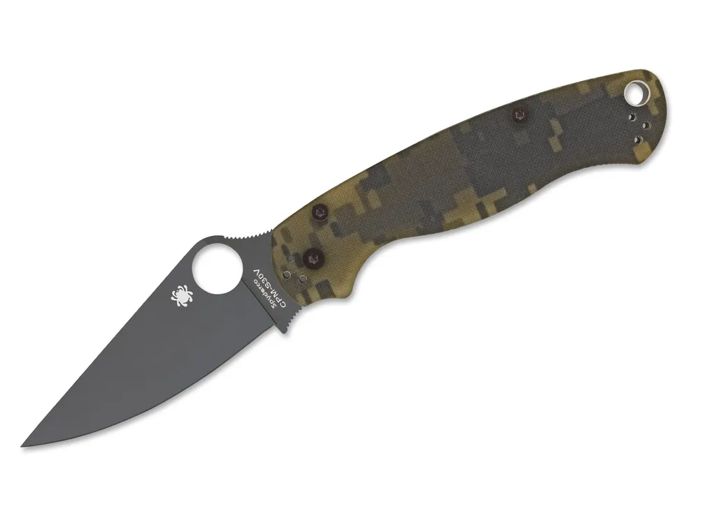 Couteau de poche tactique Para-Military 2 G10 Camouflage Digital Noir