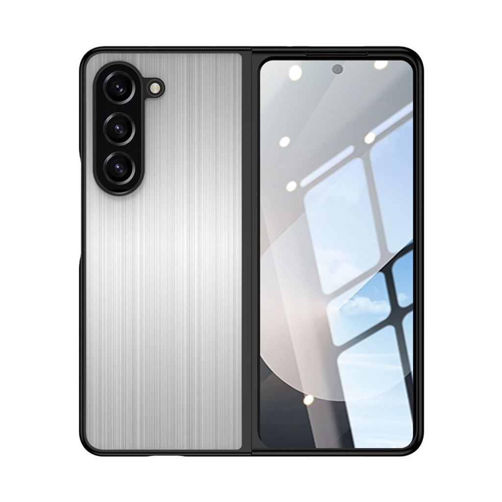 Für Samsung Galaxy Z Fold6 5G Luxus Edelstahl Schutzhülle Shockproof Silber
