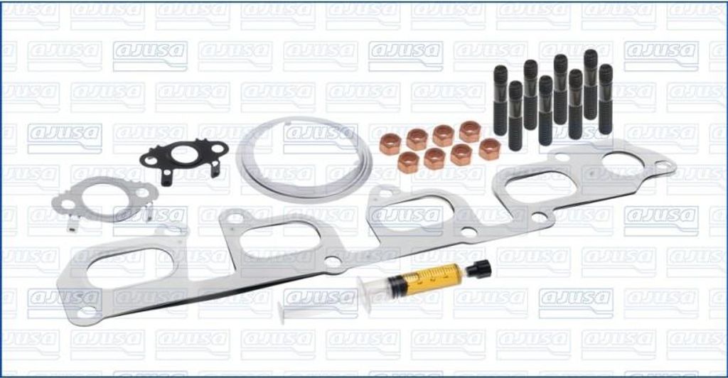 AJUSA JTC11703 Montagesatz Turbolader für VW Transporter V Bus (7HB, 7HJ, 7EB, 7EJ, 7EF, 7EG, 7HF, 7EC) Multivan V (7HM, 7HN, 7HF, 7EF, 7EM, 7EN)