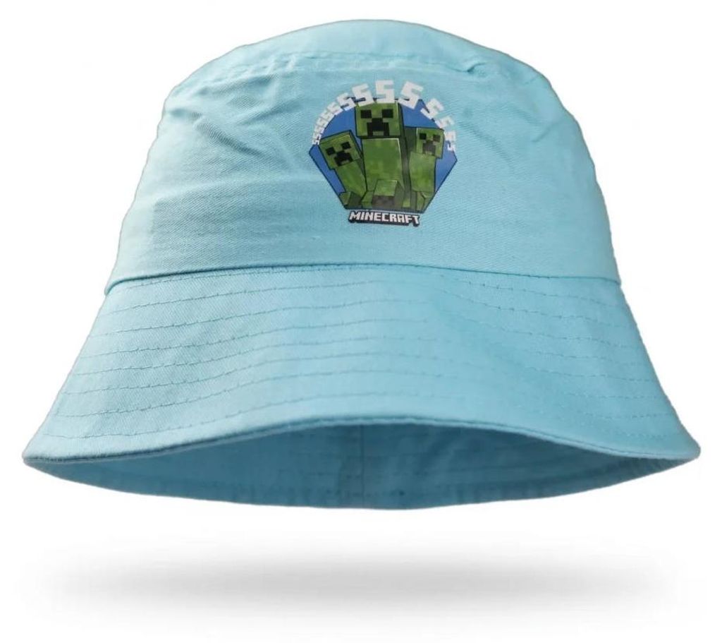 Minecraft Creeper Kinder Jungen Fischerhut – Blau / 54