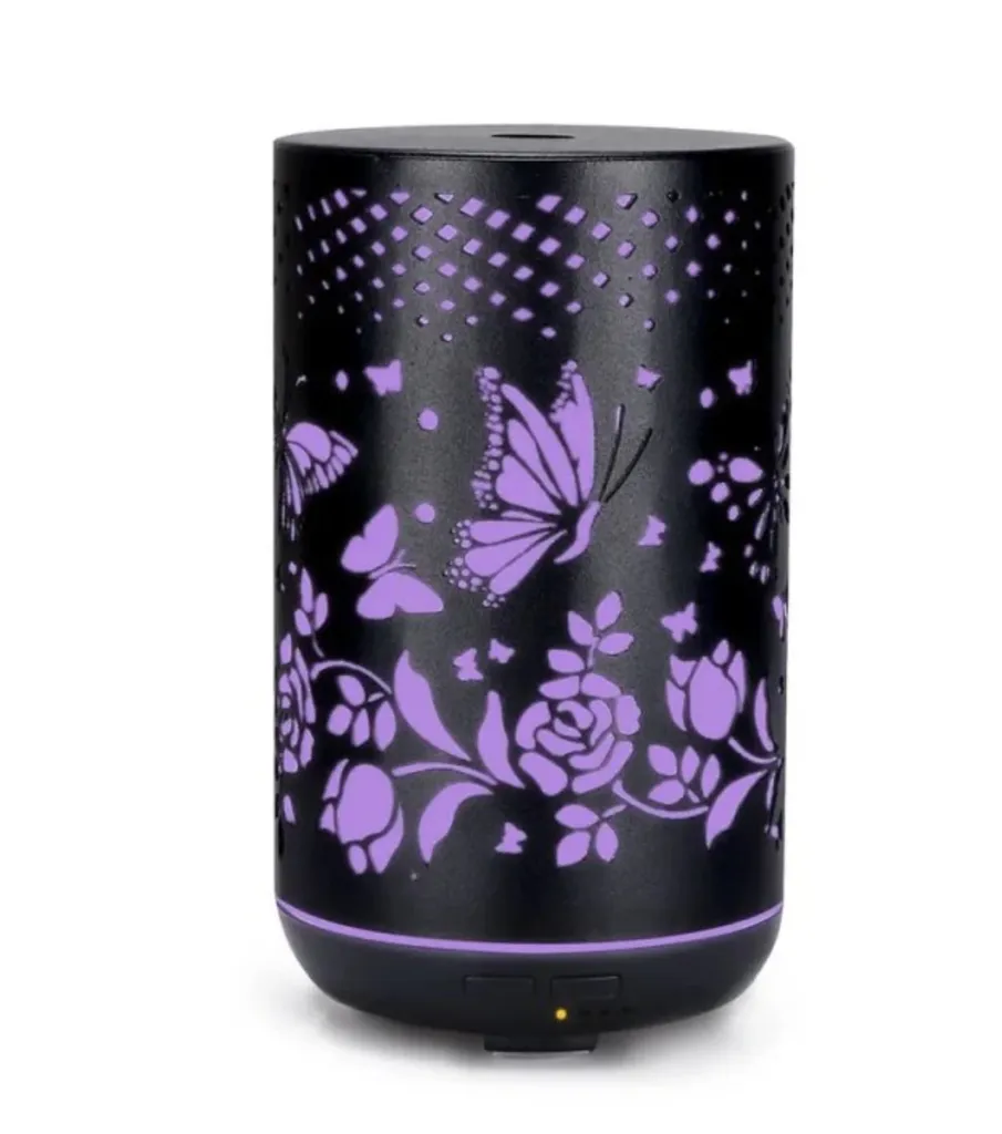 Diffuseur d'Huiles Essentielles Noir 300ml BOT pour Aromathérapie