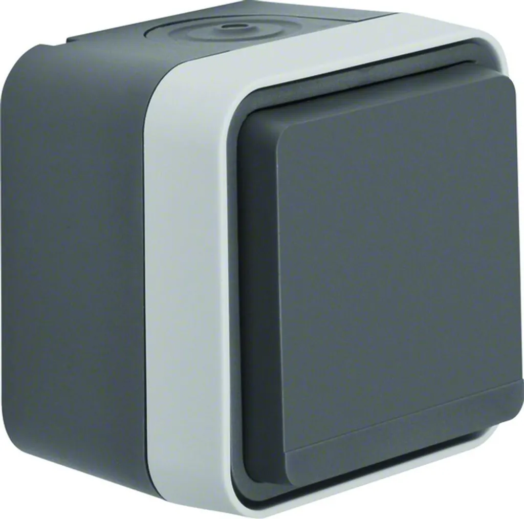 Prise Schuko 47633505 gris clair idéale pour rénovation et extension