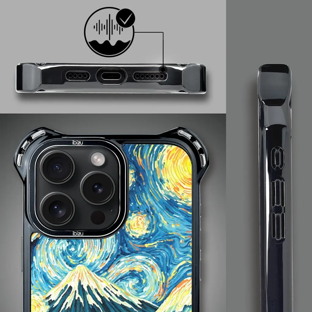 Coque iPhone 14 Pro Max Ibizu DropGuard Ultra avec MagSafe Van Gogh