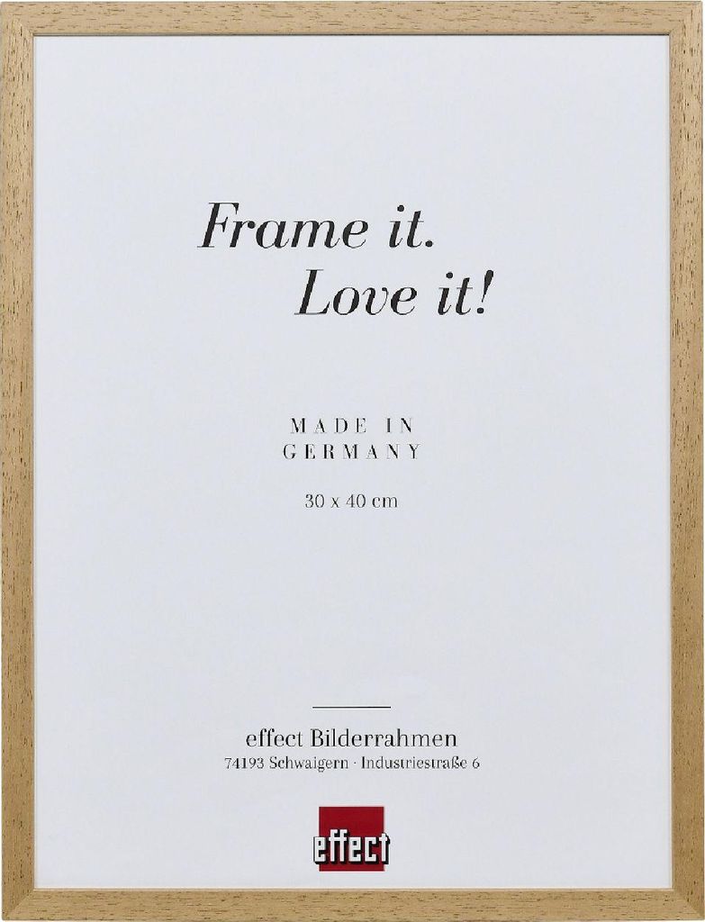 Effect Holzrahmen Profil 2330 eiche 20x20 cm Antireflexglas