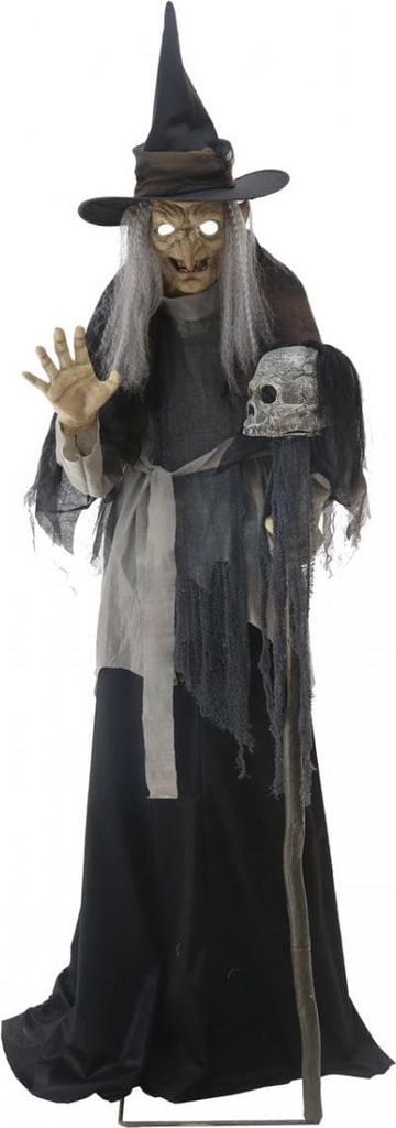 Greifende Märchenhexe als Halloween Animatronic