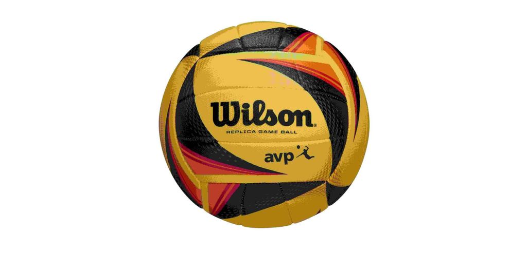 Wilson Volleyball OPTX Replica AVP - gelb schwarz - Beachvolleyball