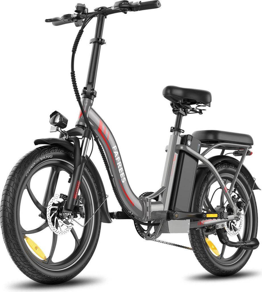 E-Bike FAFREES F20+ - Motor 250W Akku 36V20Ah 20 Zoll R?der Mechanische Scheibenbremse - Grau