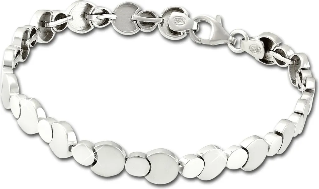 Bracelet Argent 925 Maille Cercles 19cm SilberDream pour Femme SDA474J