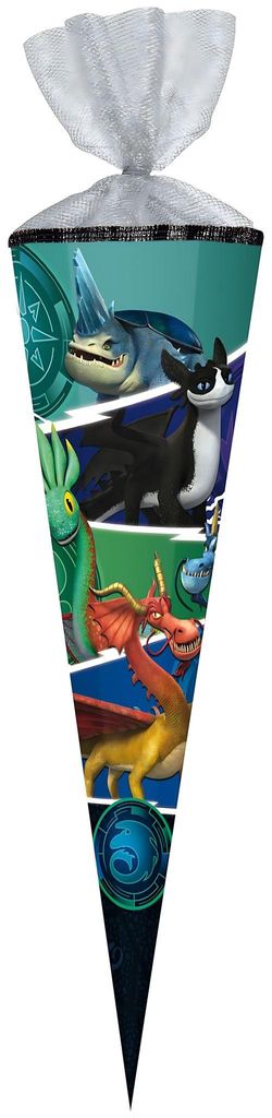 Nestler Schultüte Dragons the Nine Realms eckig mit Produktbild 