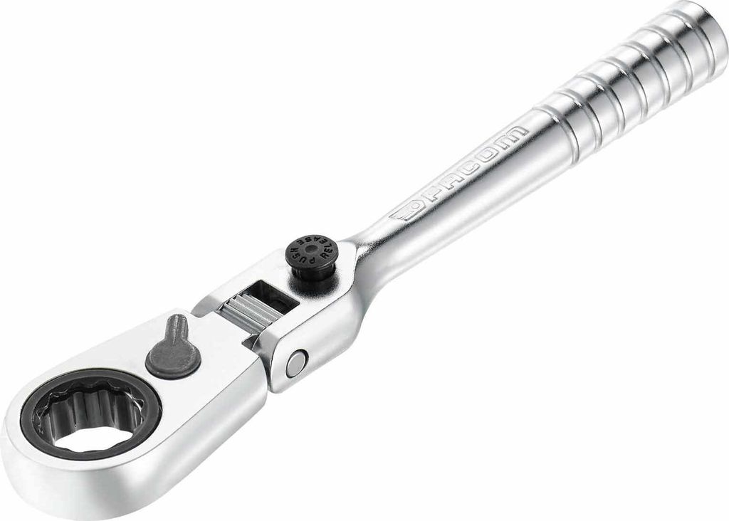FACOM Umschaltknarre 1/4 Zoll, ultrakompakte Ratsche mit 180°-Gelenkkopf, ideal für schwer zugängliche Stellen