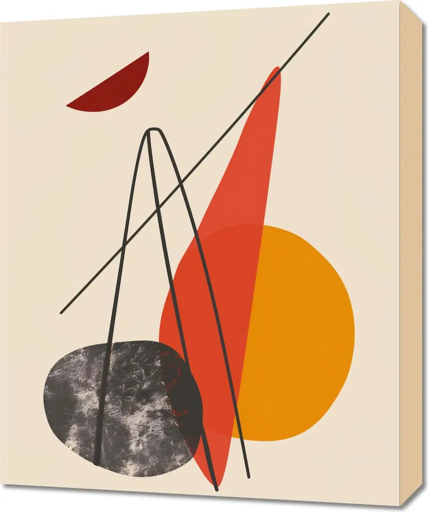 Quadro 50x60 cm Forma Armoniosa: Arredamento Design Moderno per Parete