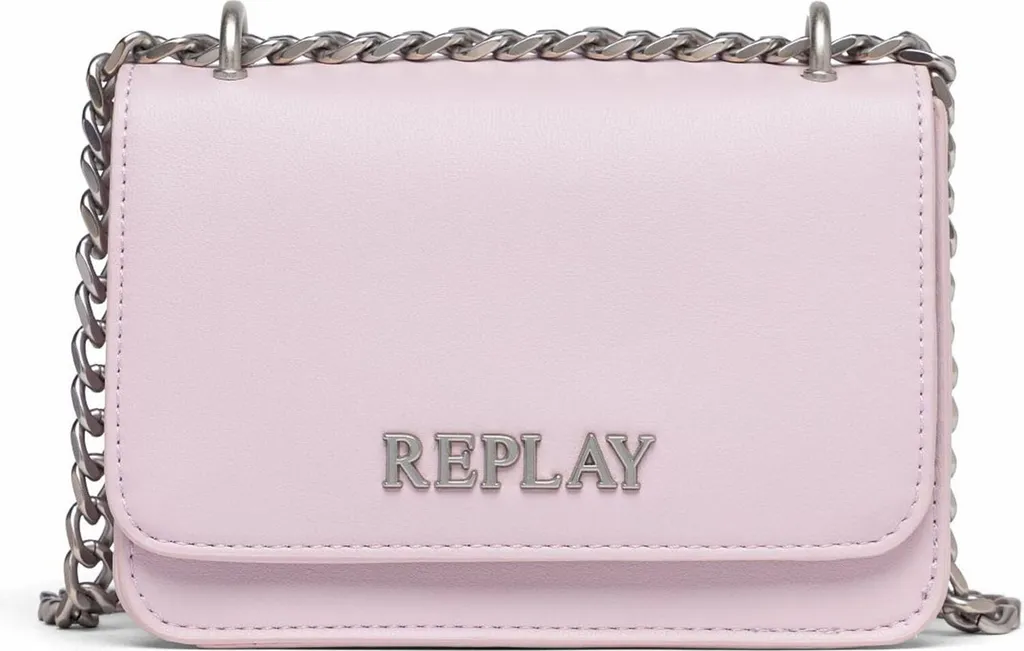 Sac crossbody REPLAY Cradle Pink rose poudré avec finitions métalliques