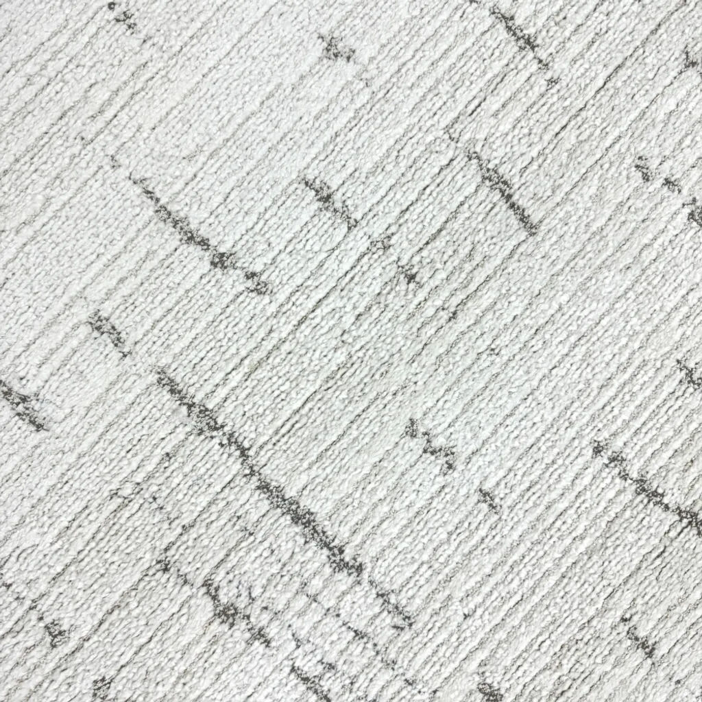 Tapis de Chambre Rectangulaire 120x170 cm à Rayures Beige et Noir