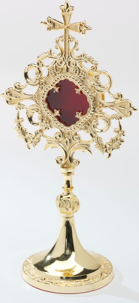 Reliquiar vergoldet Höhe 34 cm