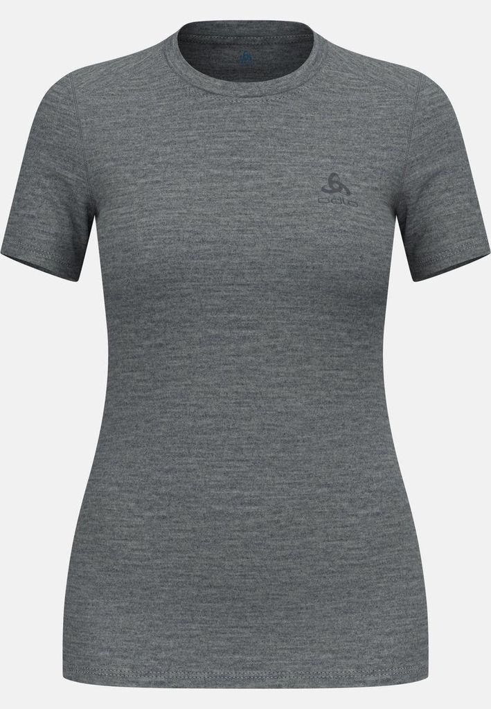 Natural Merino 160 Base Layer T-shirt, Damen - Odlo, Farbe:10183 odlo steel grey melange, Größe:XS