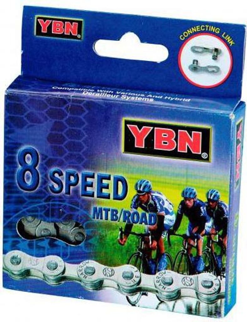 Yaban S8 Road Kette Silber 116 Links Silber 116 Links