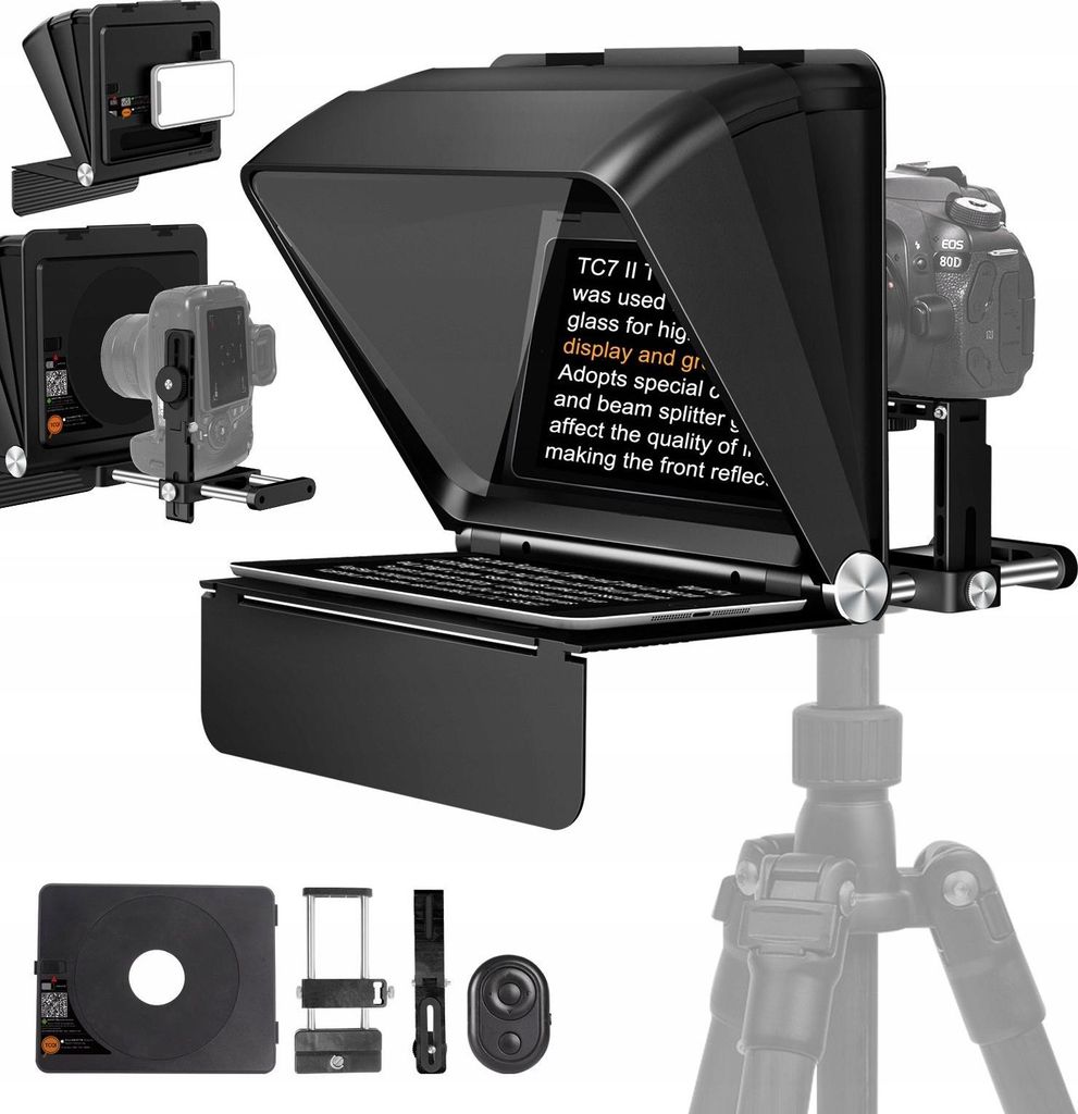 Lensgo Teleprompter Autocue TC7II Ultimate Kit Zdjęcie produktu 