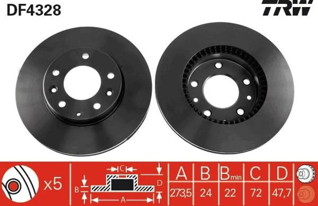 Disque de frein TRW DF4328 : fini les vibrations sur Mazda 6 et Premacy