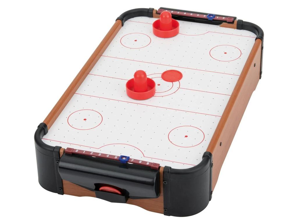 Holz Tischspiele Air Hockey für 2 Spieler ca. L 30,5 x B 56 x H 10,5 cm NEU