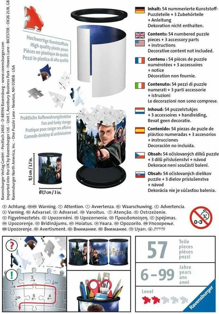 Puzzle 3D Kirkjuffellsfoss Ravensburger : Solution Rangement Couteaux - 3