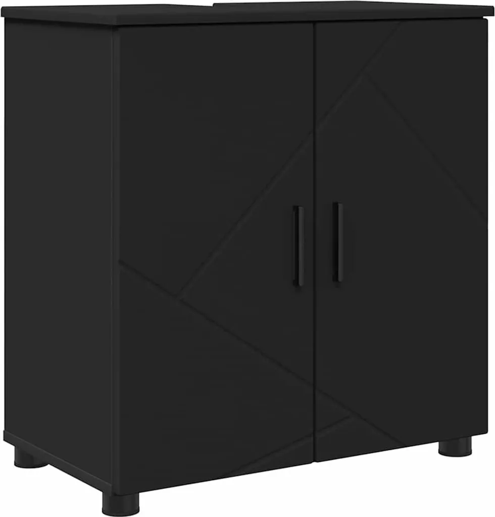SYFAX™ Mobile da Bagno con archiviazione Nero 61 x 35 x 64 cm