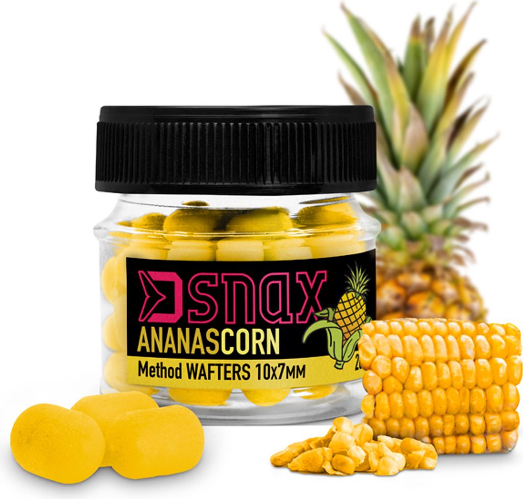 Delphin D Snax Waft 7 x 5,5 mm 20 g Zuckermais-Ananas Dumbells