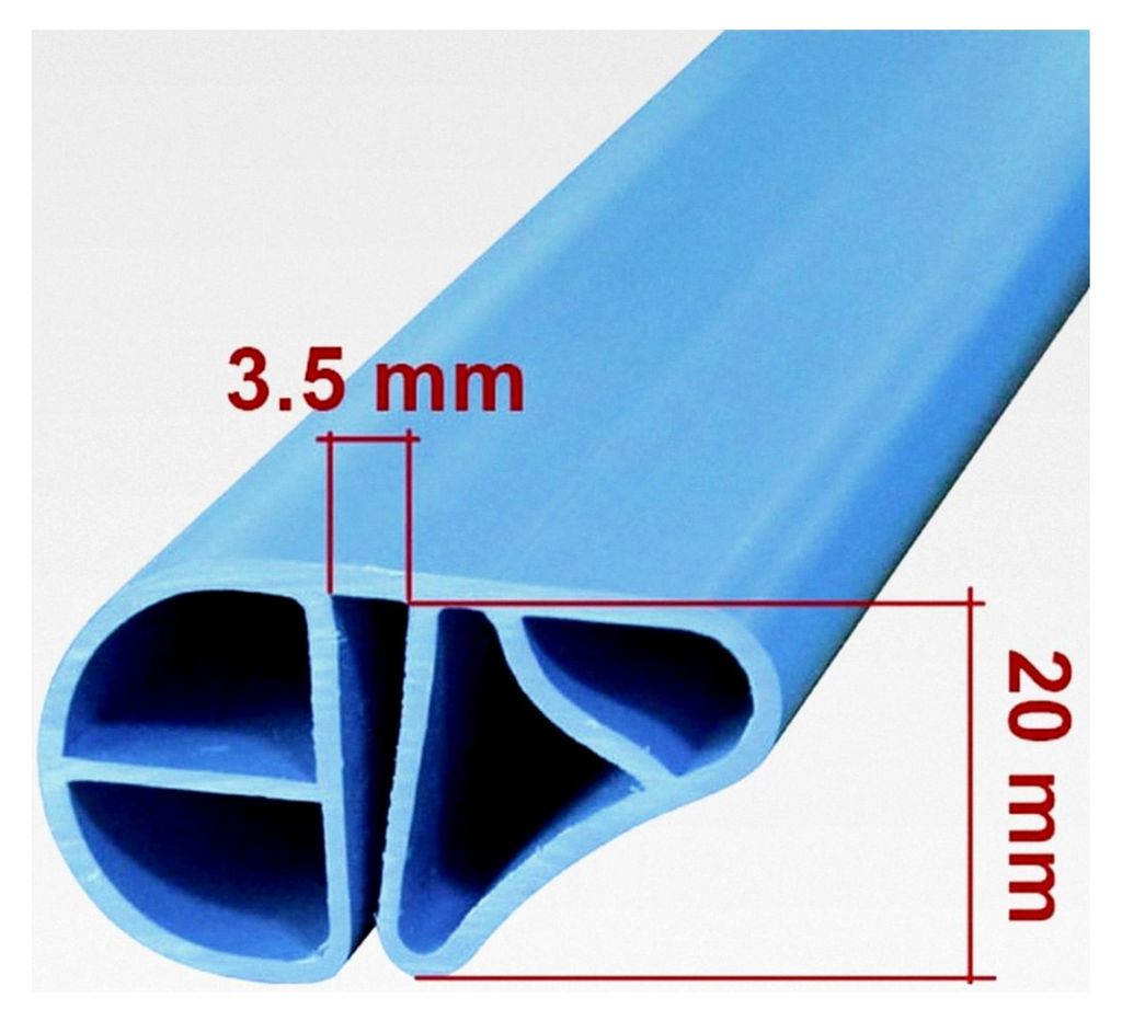 Handlaufset Basic für runde Pools Ø 500 cm I blau I 5 m