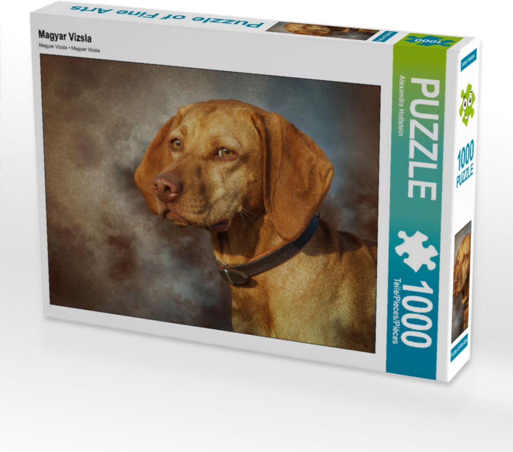 CALVENDO Puzzle Magyar Vizsla 1000 Teile Puzzle quer | 1000 Teile Lege-Größe 64x48cm Foto-Puzzle für glückliche Stunden
