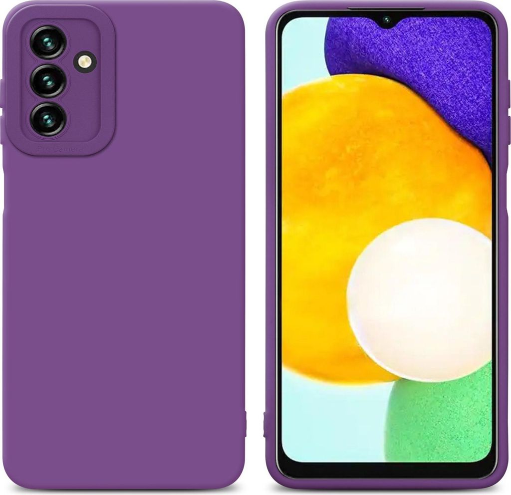Cadorabo Hülle für Samsung Galaxy A13 5G Schutz Hülle in Lila TPU Silikon Etui Case Handyhülle