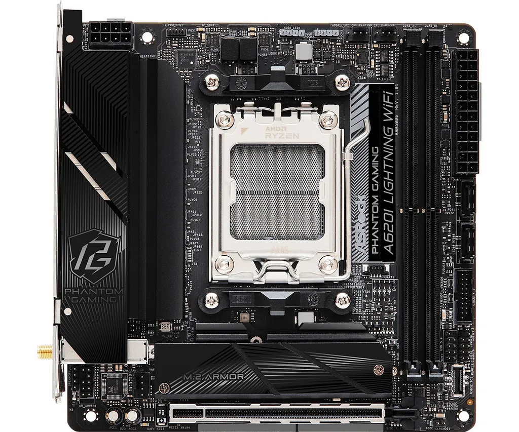 Carte mère AM5 DDR5 ASRock A620I Lightning WiFi haute vitesse
