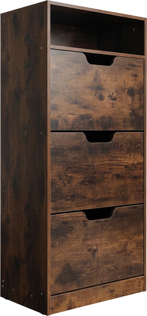 Armadietto porta scarpe Relaxdays con ripiano, L x P x A: Immagine del prodotto 