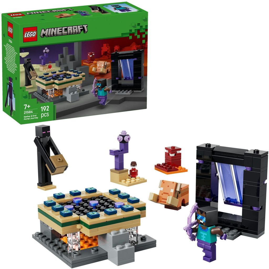 LEGO® Minecraft® Cesta cez Nether a End Portal 21584 Obrázok produktu 