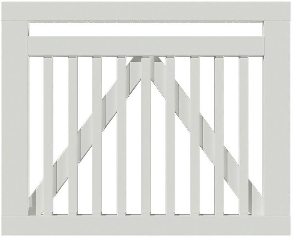 Plus Tor Linea 100 x 80 cm RAL 9010 Weiß