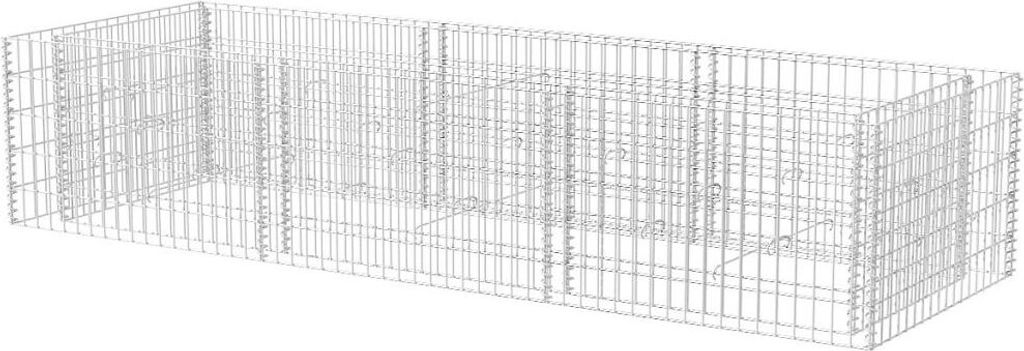 vidaXL Gabion letto rialzato in acciaio 270×90×50 cm Immagine del prodotto 
