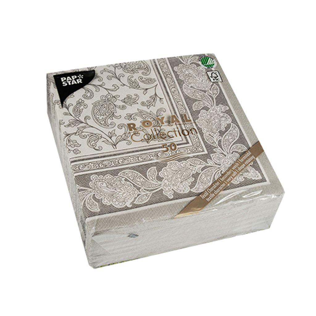 Papstar RC Serv. Ornaments grau Zdjęcie produktu 