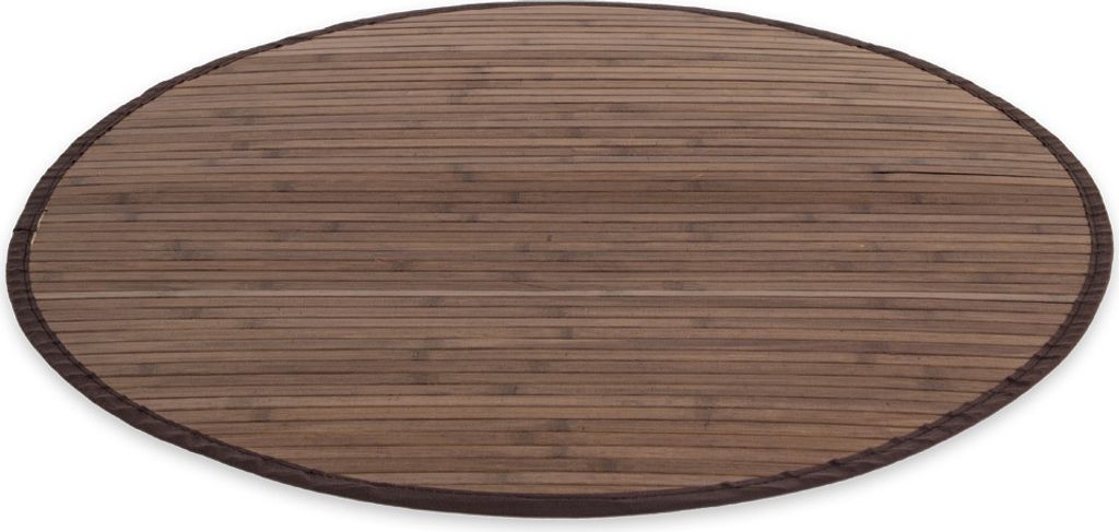 Bambusmatte 200 cm rund dunkelbraun Bambusteppich Teppich Obrázek produktu 