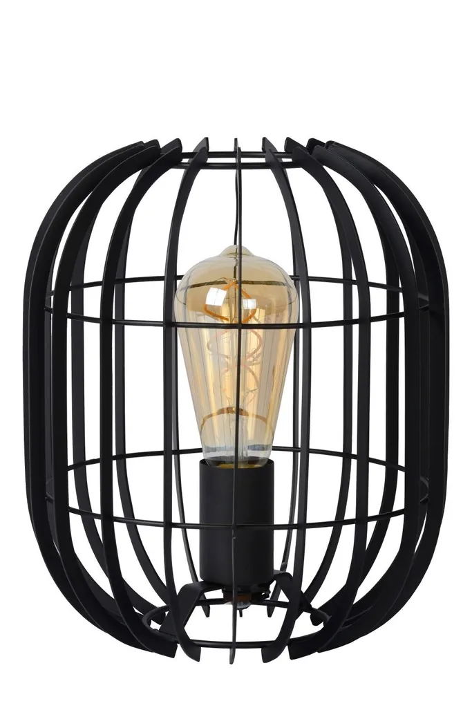 Luminaire de bureau vintage REDA Lucide noir E27 pour salon chic