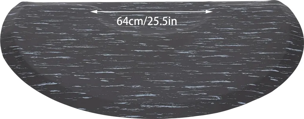 Tapis de confort ergonomique pour salon coloris noir et blanc chic