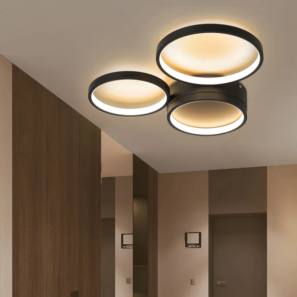 Plafonnier LED Blanc Chaud 3000K à Intensité Variable avec Télécommande - 8