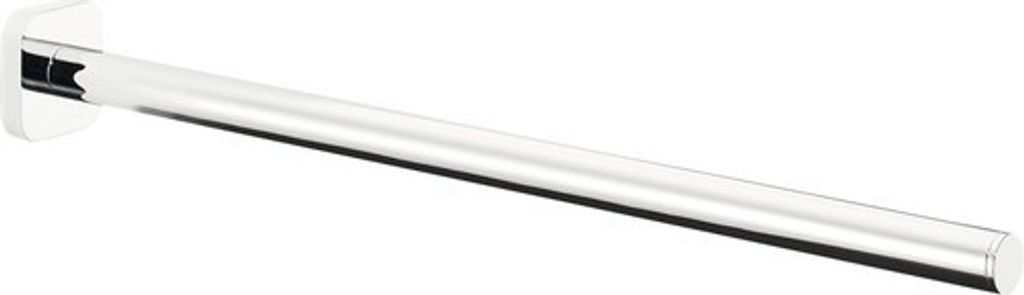 A single towel bar mounted on a wall.