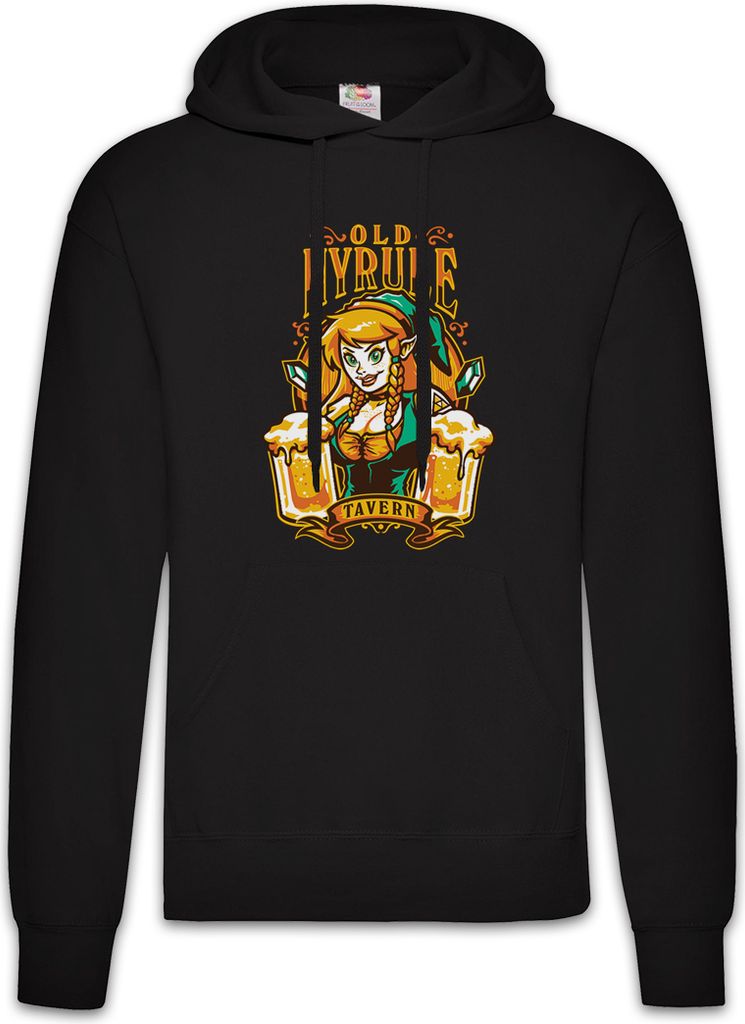 Urban Backwoods Old Hyrule Tavern I, Herren Hoodie, Farbe: Schwarz, Größe: 4XL