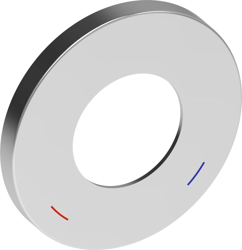 Keuco Wandrosette IXMO 105 mm, rund, aus Messing schwarzchrom gebürstet