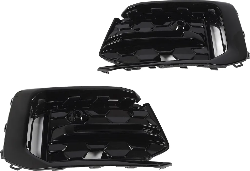 Grilles de Phares Antibrouillard pour A6 C8 PA Sport 2022+ Noir Brillant